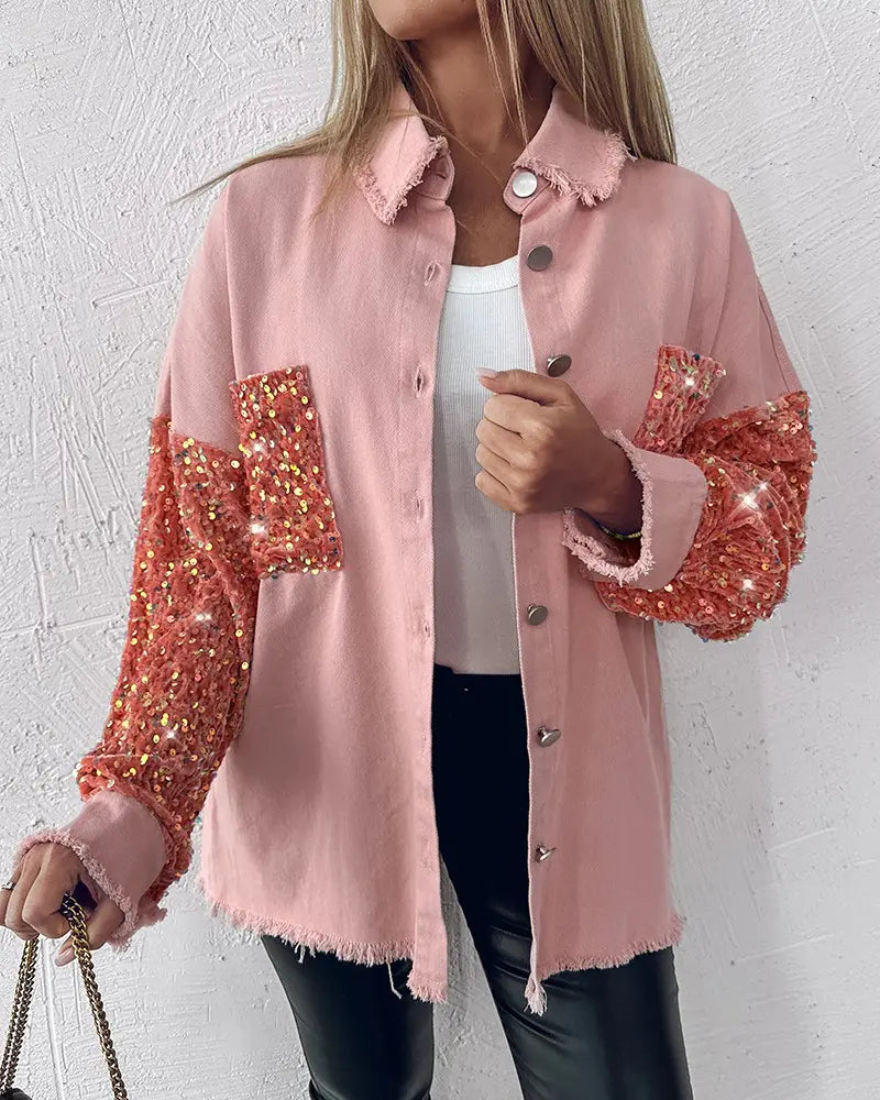 AMY | Blazer-Mantel mit Umlegekragen und Knopfverschluss