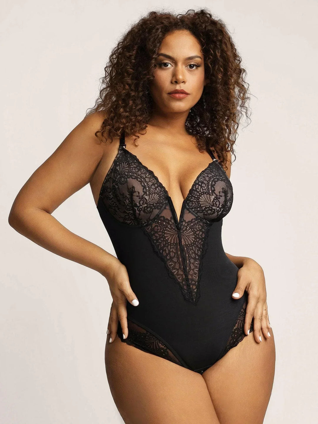 SARA | SHAPEWEAR ROMPER MET V-HALS 