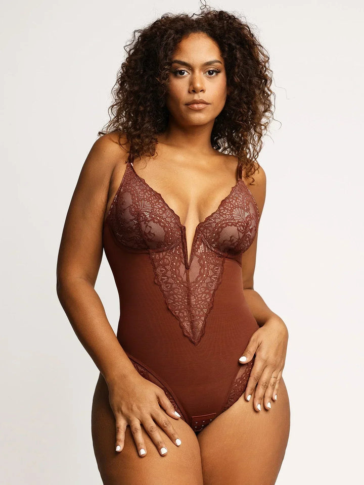 SARA | SHAPEWEAR ROMPER MET V-HALS 