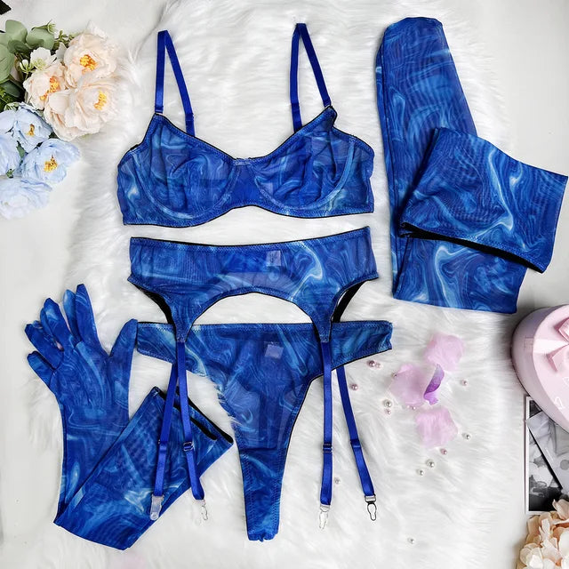 SERENA | 5-DELIGE TIE DYE LINGERIESET