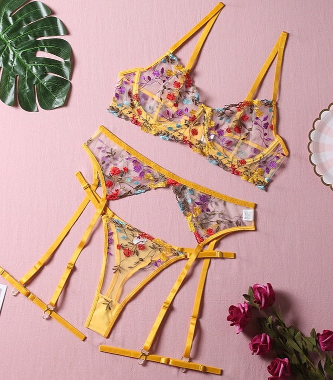 MADELIEFJE | 3-DELIGE FRANSE LINGERIESET