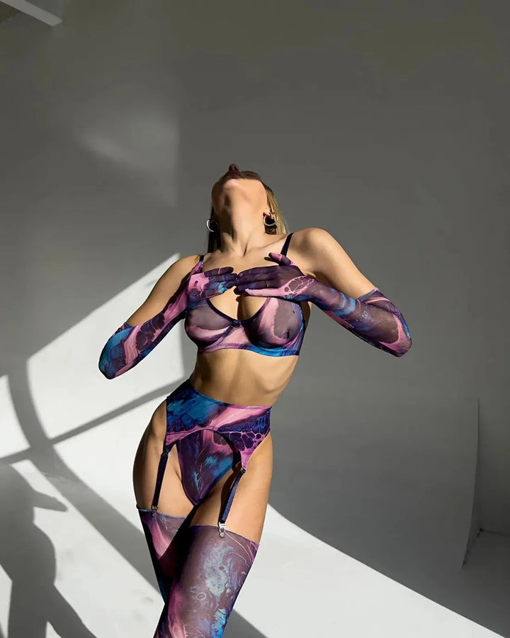 SERENA | 5-DELIGE TIE DYE LINGERIESET