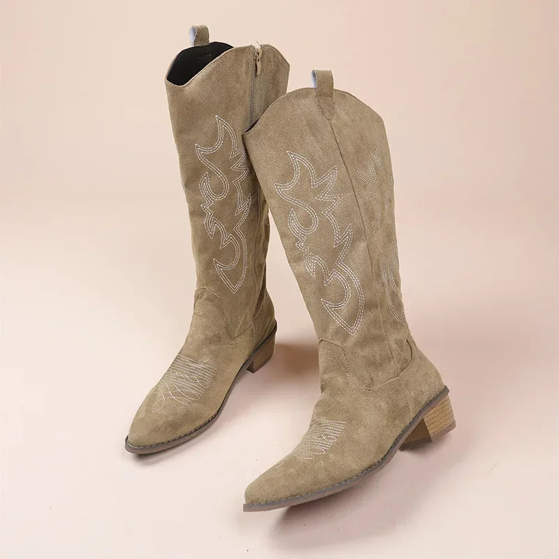 IVY | Bestickte Western-Cowboystiefel