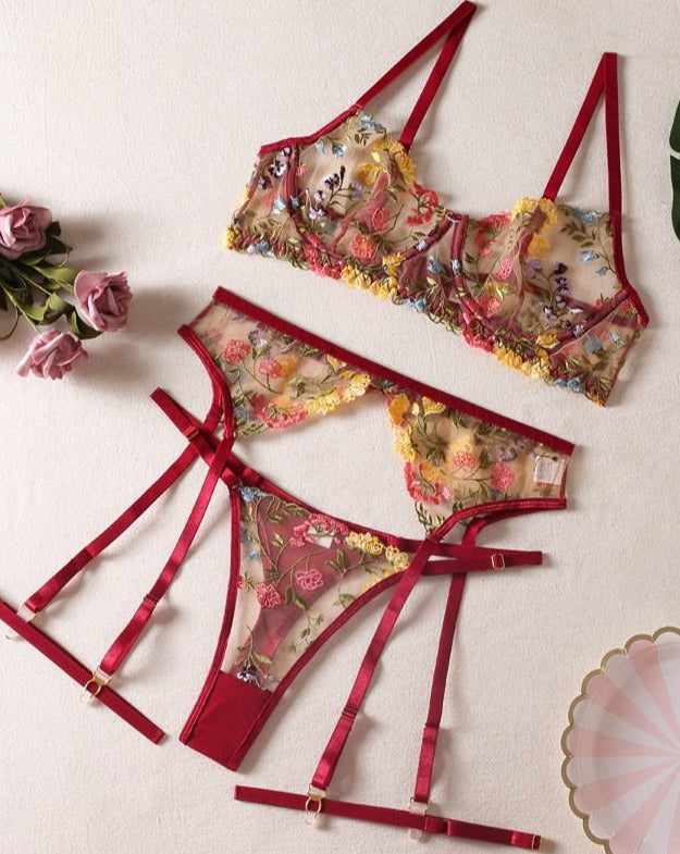 MADELIEFJE | 3-DELIGE FRANSE LINGERIESET