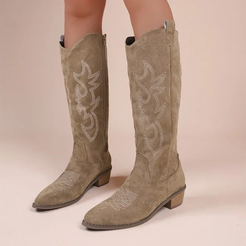 IVY | Bestickte Western-Cowboystiefel