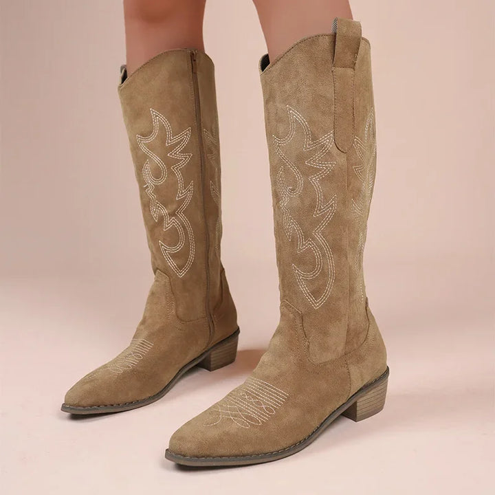 IVY | Bestickte Western-Cowboystiefel