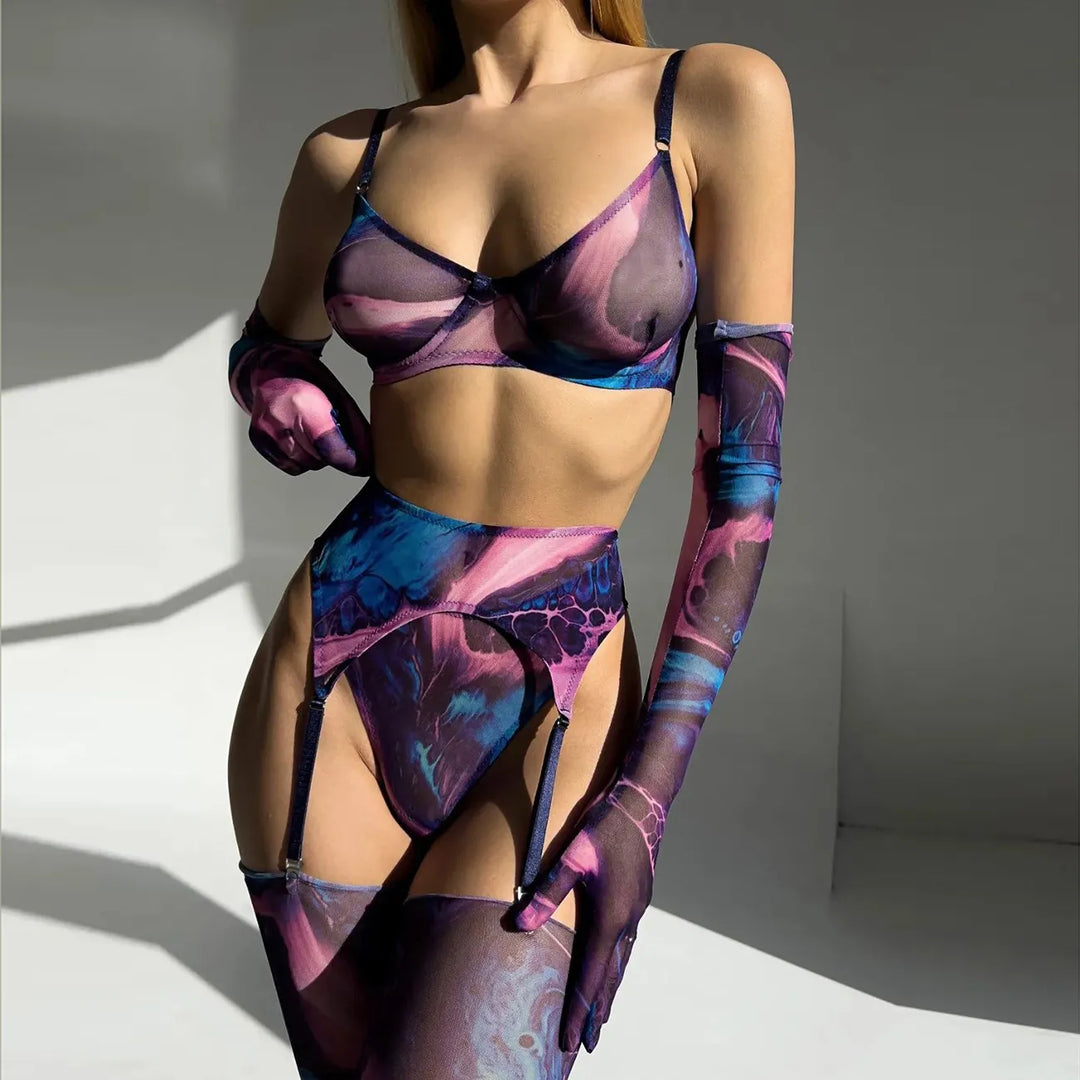 SERENA | 5-DELIGE TIE DYE LINGERIESET