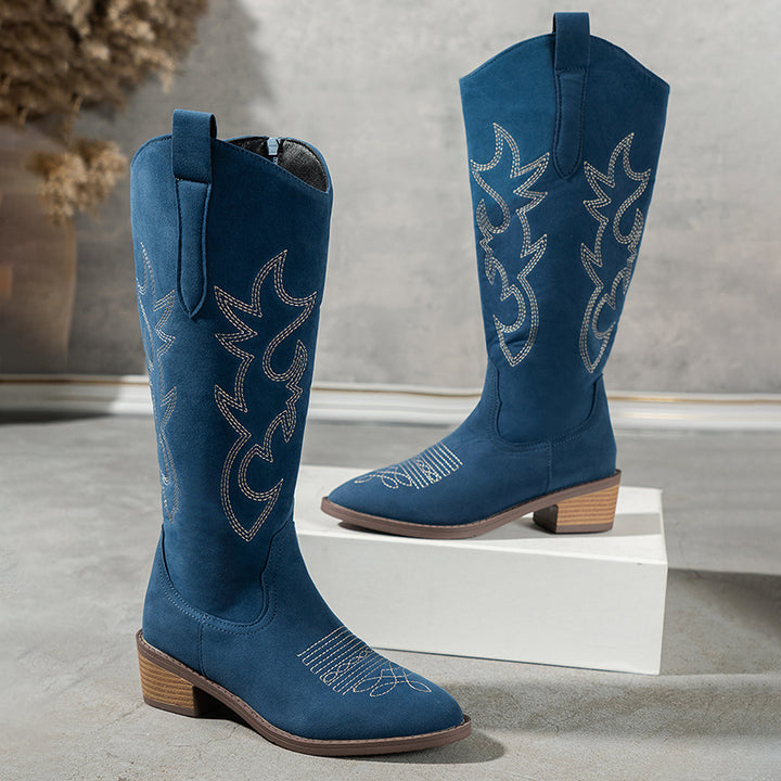 IVY | Bestickte Western-Cowboystiefel