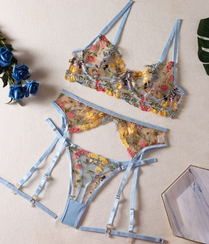 MADELIEFJE | 3-DELIGE FRANSE LINGERIESET