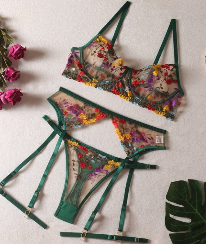 MADELIEFJE | 3-DELIGE FRANSE LINGERIESET