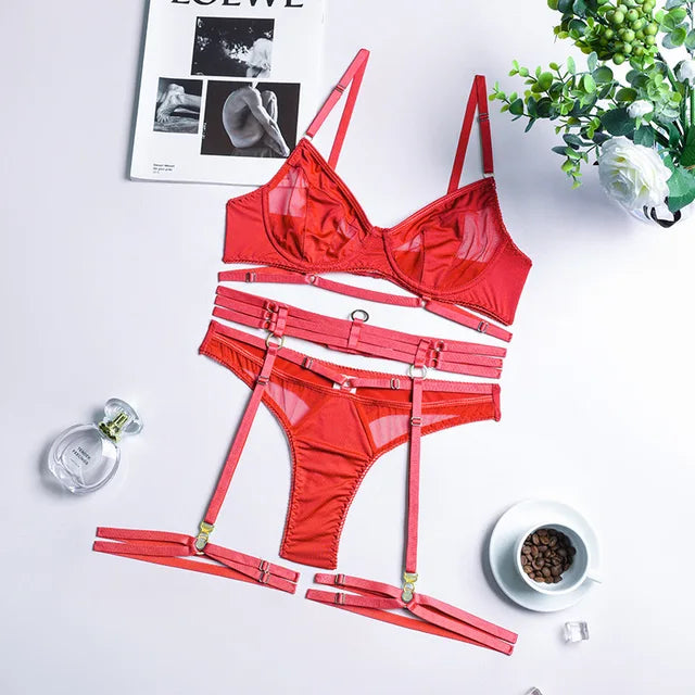 ADRIANA | 3-DELIGE FRANSE LINGERIESET 