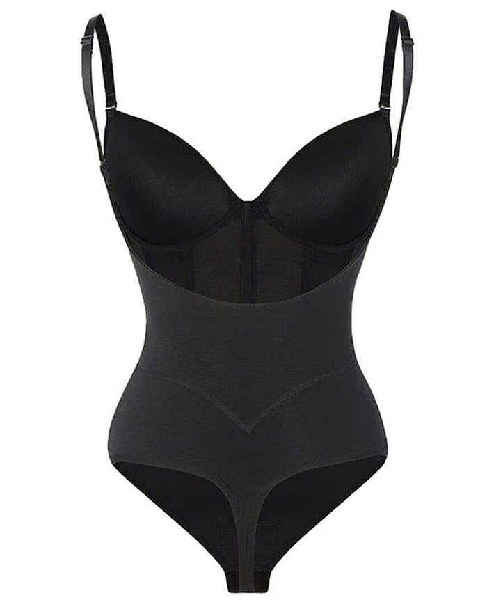 SODIA | DAMES DOORZICHTIGE MESH CORSAG BODYSUIT MET BUIK-EFFECT