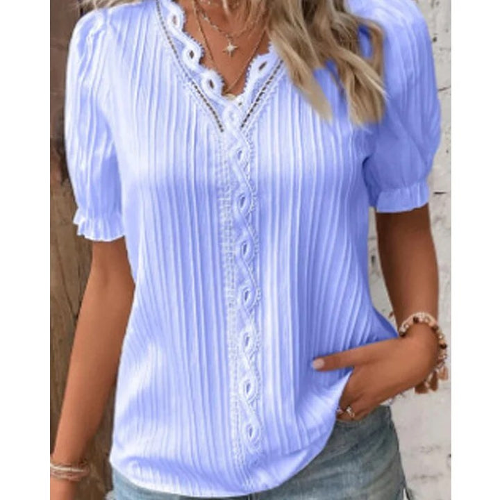 DARLÈNE | ELEGANTE BLUSE MIT V-AUSSCHNITT